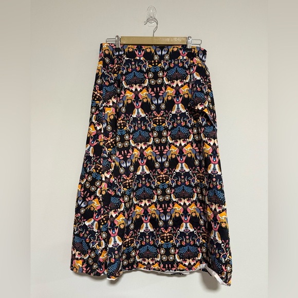 Anthropologie Multicolor Patterned Midi Skirt - Picture 2 of 7